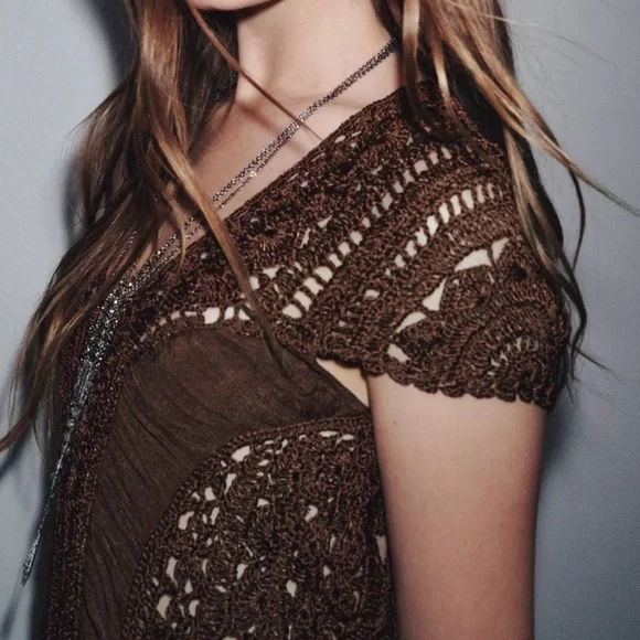 Zara ZW COLLECTION COMBINATION CROCHET DRESS is available for purchase on  au PAY Market - Imported Goods Online Store Co.Ltd. | au PAY Market -  Online Shopping Site